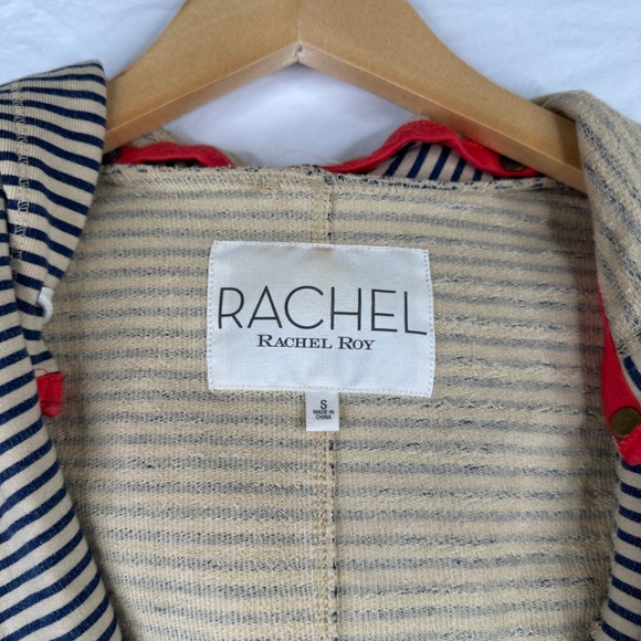 Rachel‎ Roy Blue and Yellow Hoodie Size Small - Picture 4 of 6